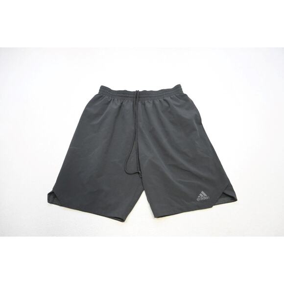 Adidas Gym Shorts ClimaLite Black Athletic Performance W/Pockets Mens Sz Large - Picture 1 of 7